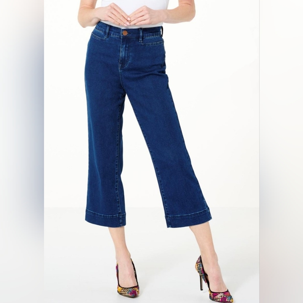 Diane Gilman DG2 crop navy blue Capri size 16 tall